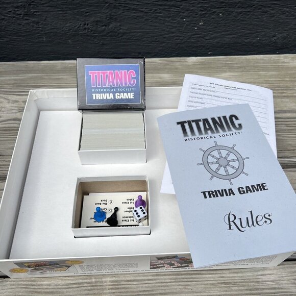 1998 Talicor Titanic Historical Society Trivia Adult Board Game Complete - Picture 7 of 14
